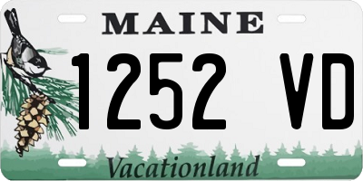 ME license plate 1252VD