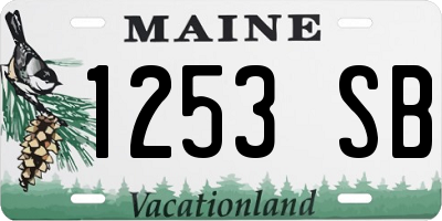 ME license plate 1253SB