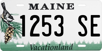 ME license plate 1253SE