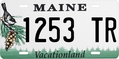 ME license plate 1253TR