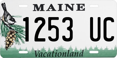 ME license plate 1253UC