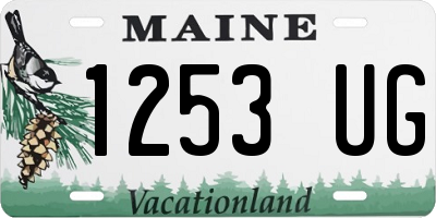 ME license plate 1253UG