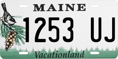 ME license plate 1253UJ