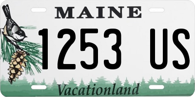 ME license plate 1253US