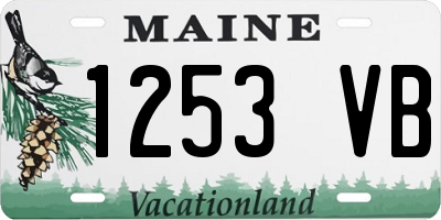 ME license plate 1253VB
