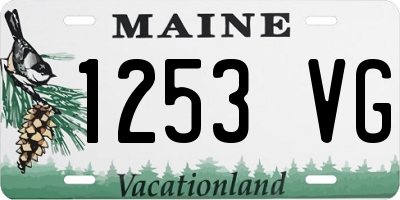 ME license plate 1253VG