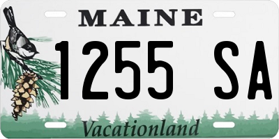 ME license plate 1255SA