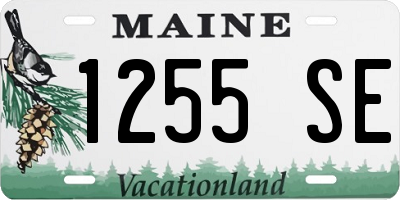 ME license plate 1255SE