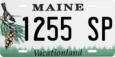 ME license plate 1255SP