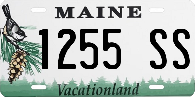 ME license plate 1255SS