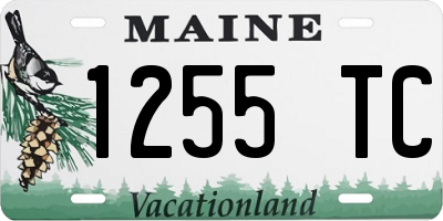 ME license plate 1255TC