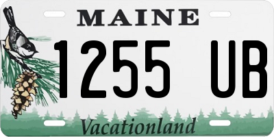 ME license plate 1255UB