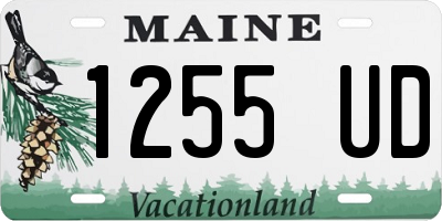 ME license plate 1255UD
