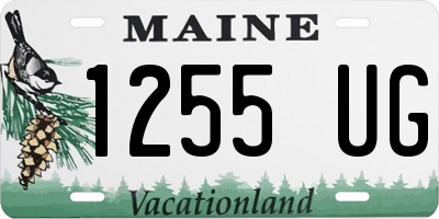ME license plate 1255UG