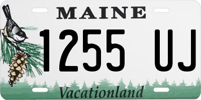 ME license plate 1255UJ