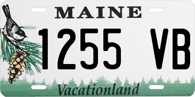 ME license plate 1255VB