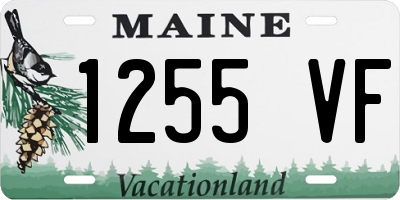 ME license plate 1255VF