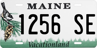 ME license plate 1256SE