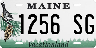ME license plate 1256SG