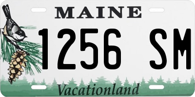 ME license plate 1256SM
