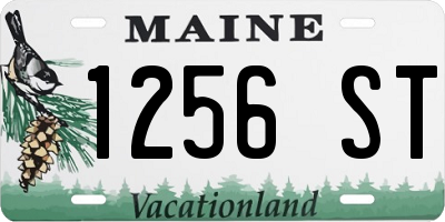 ME license plate 1256ST