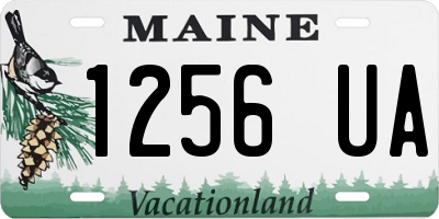 ME license plate 1256UA