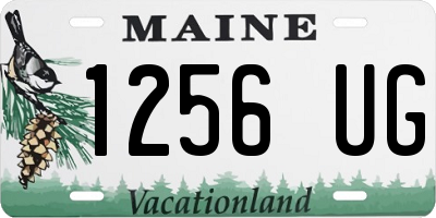 ME license plate 1256UG