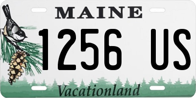 ME license plate 1256US