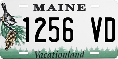 ME license plate 1256VD