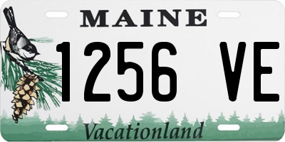 ME license plate 1256VE