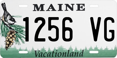 ME license plate 1256VG