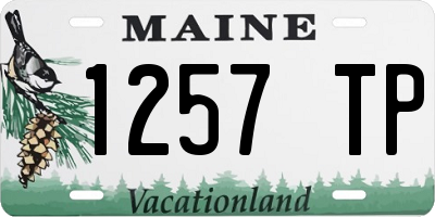 ME license plate 1257TP