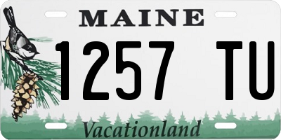 ME license plate 1257TU