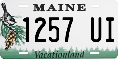 ME license plate 1257UI