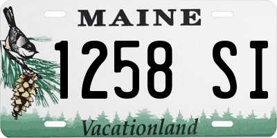 ME license plate 1258SI