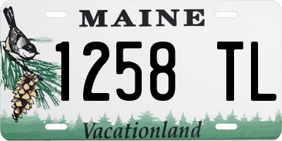 ME license plate 1258TL