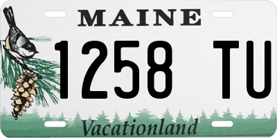 ME license plate 1258TU