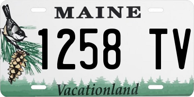 ME license plate 1258TV