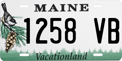 ME license plate 1258VB
