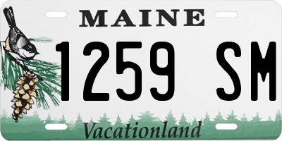 ME license plate 1259SM