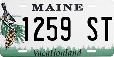 ME license plate 1259ST