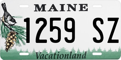 ME license plate 1259SZ