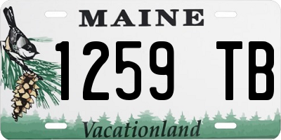 ME license plate 1259TB