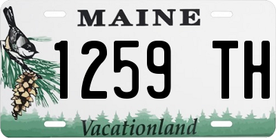 ME license plate 1259TH