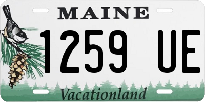 ME license plate 1259UE