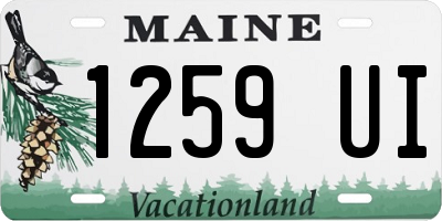ME license plate 1259UI