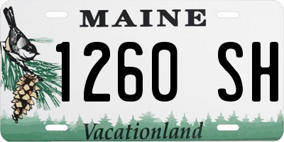 ME license plate 1260SH