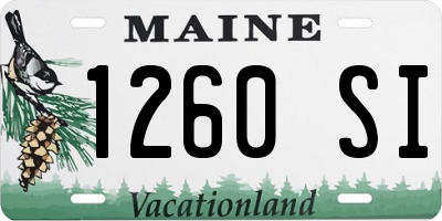 ME license plate 1260SI