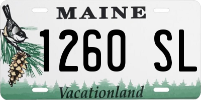 ME license plate 1260SL