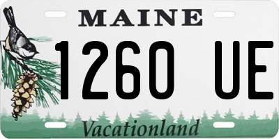 ME license plate 1260UE